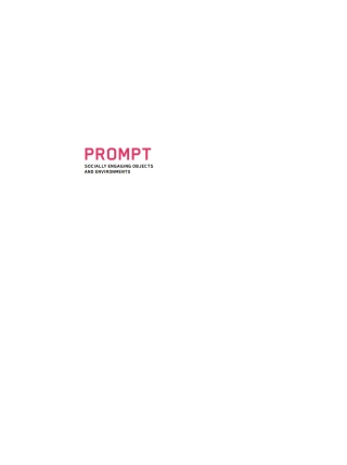 Immagine di copertina: Prompt 1st edition 9783035611939