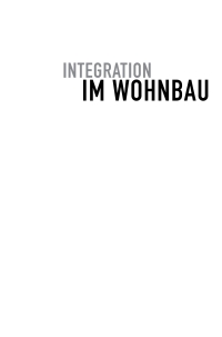 Imagen de portada: Integration im Wohnbau 1st edition 9783035611922