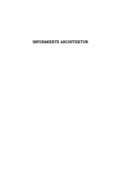 Immagine di copertina: Informierte Architektur 1st edition 9783035619027