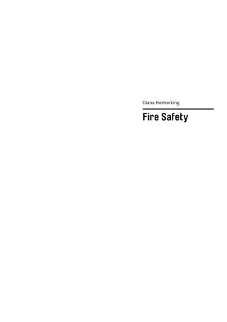 Titelbild: Basics Fire Safety 1st edition 9783035618594