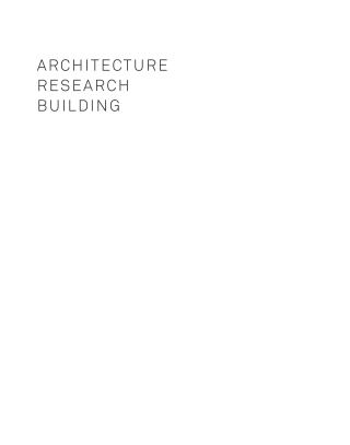 صورة الغلاف: Architecture Research Building 1st edition 9783035620399