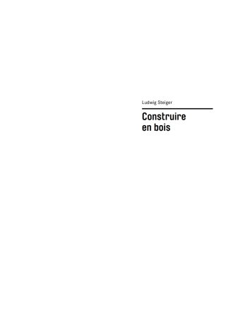 Cover image: Basics Construire en bois 3rd edition 9783035621259