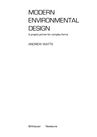Imagen de portada: Modern Environmental Design 1st edition 9783035621433