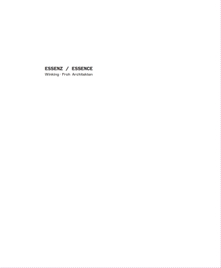 Immagine di copertina: Essenz / Essence 1st edition 9783035622737