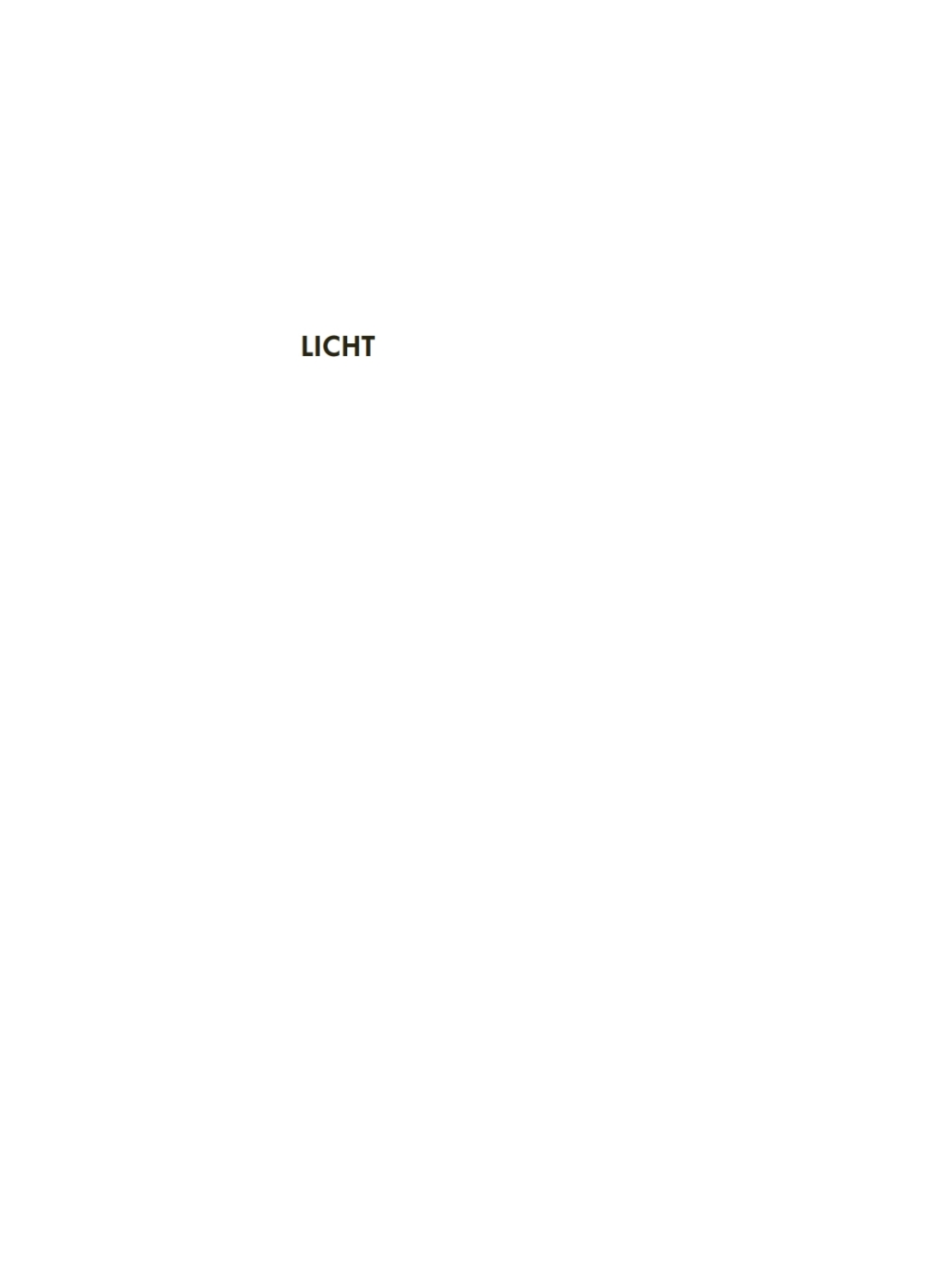 Licht Meine Erkenntnisse 1st Edition