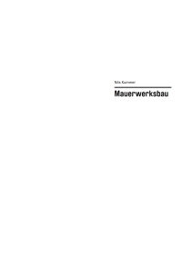 صورة الغلاف: Basics Mauerwerksbau 3rd edition 9783035623093