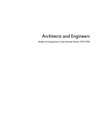 Imagen de portada: Architects and Engineers 1st edition 9783035623253