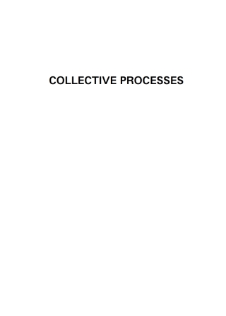 Cover image: Collective Processes 1st edition 9783035624700
