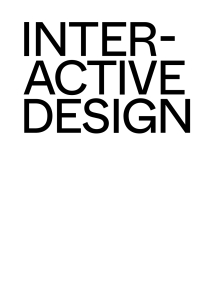 Cover image: Interactive Design 1st edition 9783035626889