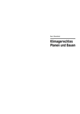 Cover image: Basics Klimagerechtes Planen und Bauen 1st edition 9783035627558