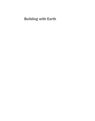 Cover image: Building with Earth 5th edition 9783035627664