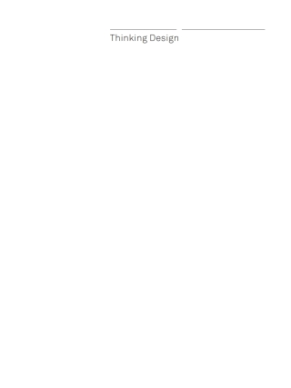 Cover image: Thinking Design 1st edition 9783038214502