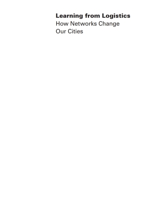 Cover image: Learning from Logistics 1st edition 9783038214700