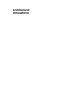 Cover image: Architectural Atmospheres 1st edition 9783038215127
