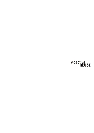 Imagen de portada: Adaptive Reuse 1st edition 9783038215370