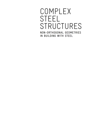 Cover image: Complex Steel Structures 1st edition 9783038216315