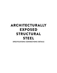 Cover image: Architecturally Exposed Structural Steel 1st edition 9783038215745