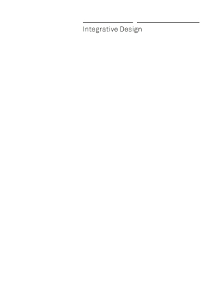 صورة الغلاف: Integrative Design 1st edition 9783038216445