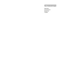 Omslagafbeelding: Neue Holzbautechnologien 1st edition 9783038215011