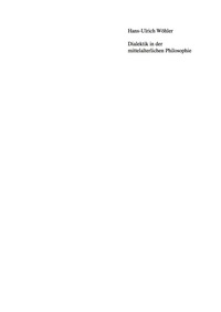 Omslagafbeelding: Dialektik in der mittelalterlichen Philosophie 1st edition 9783050042084