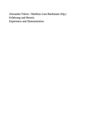 Cover image: Erfahrung und Beweis. Die Wissenschaften von der Natur im 13. und 14. Jahrhundert 1st edition 9783050042497