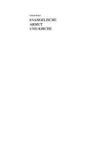 Cover image: Evangelische Armut und Kirche 1st edition 9783050022482