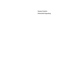 Imagen de portada: Drehscheibe Regensburg 1st edition 9783050042046