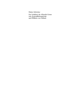 Titelbild: Das Verhältnis der Allmacht Gottes zum Kontradiktionsprinzip nach Wilhelm von Ockham 1st edition 9783050037479