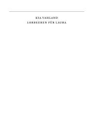 Imagen de portada: Lorbeeren für Laura 1st edition 9783050049373