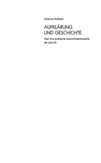 صورة الغلاف: Aufklärung und Geschichte 1st edition 9783050046860