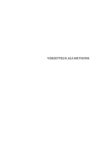 表紙画像: Verzetteln als Methode 1st edition 9783050044491
