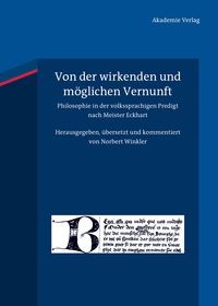 صورة الغلاف: Von der wirkenden und möglichen Vernunft 1st edition 9783050060927