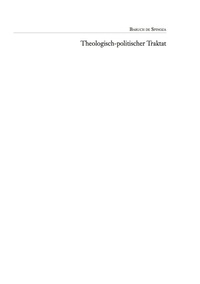 Cover image: Spinoza: Theologisch-politischer Traktat 1st edition 9783050060705