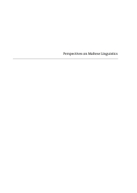 表紙画像: Perspectives on Maltese Linguistics 1st edition 9783050062754