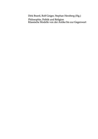 Titelbild: Philosophie, Politik und Religion 1st edition 9783050064383