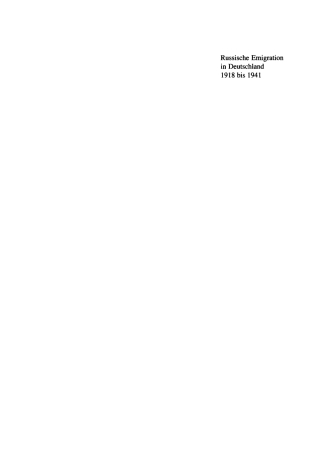 صورة الغلاف: Russische Emigration in Deutschland 1918 bis 1941 1st edition 9783050028019