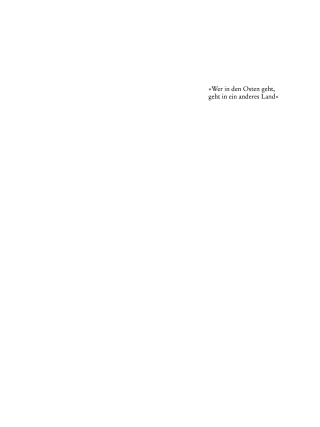 Cover image: “Wer in den Osten geht, geht in ein anderes Land” 1st edition 9783050030654