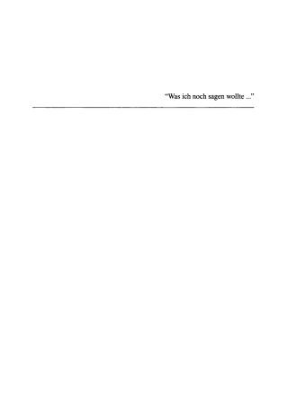 表紙画像: "Was ich noch sagen wollte…" 1st edition 9783050036526