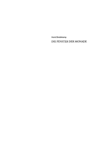 Cover image: Die Fenster der Monade 9783050037196