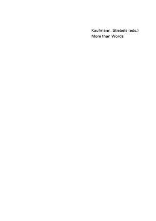Imagen de portada: More than Words 1st edition 9783050037592