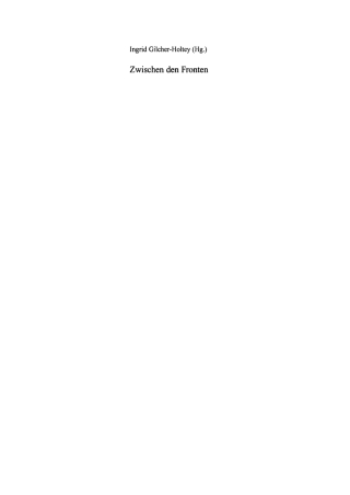 صورة الغلاف: Zwischen den Fronten 1st edition 9783050042541