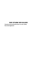 Imagen de portada: Der Sturm der Bilder 1st edition 9783050049038