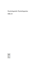 Cover image: Psycholinguistik. Psycholinguistics 1st edition 9783110114249