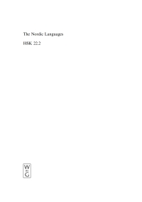 Cover image: The Nordic Languages. Volume 2 1st edition 9783110171495