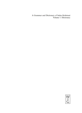 Cover image: Dictionary 1st edition 9783110179477