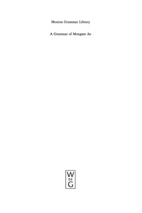 Omslagafbeelding: A Grammar of Mongsen Ao 1st edition 9783110190885