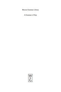 Omslagafbeelding: A Grammar of Hup 1st edition 9783110195880