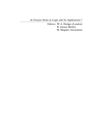 Cover image: The Determinacy of Long Games 1st edition 9783110183412