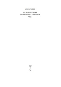 Cover image: Historia animae utilis de Barlaam et Ioasaph (spuria) II 1st edition 9783110181340