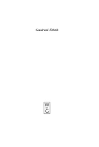 Titelbild: Gewalt und Ästhetik 1st edition 9783110184327